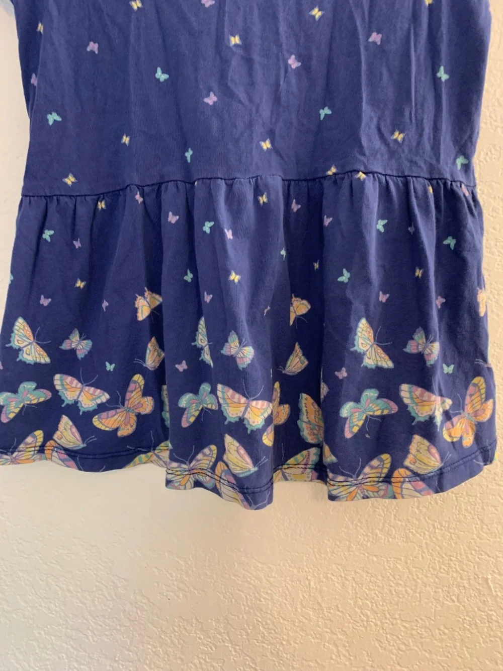 OshKosh B'gosh Blue Butterfly Print Kids Tee | 10